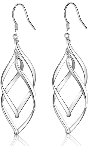 CERSLIMO Ohrringe Silber 925 Gold Hängend Lang Diamant Hängeohrringe Damen Silberohrringe Vergoldet Frauen Schmuck Geschenke