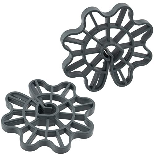 AERZETIX - C65230 - Set di 50 cunei di armature per ferro da calcestruzzo da Ø5 a Ø16 - intarsio da 35mm - per fissaggio verticale - accessorio cassero a clip - in plastica - lastra armato rinforzato