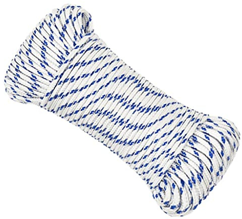 vidaXL Bootsseil Ankerleine Festmacher Tauwerk PP Leine Seil Tau Polypropylenseil Geflochten Flechtleine Weiß 3mm 500m Polypropylen