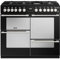 Stoves Sterling Deluxe ST DX STER D1000DF BK 100cm Dual Fuel Range Cooker - Black - A Rated