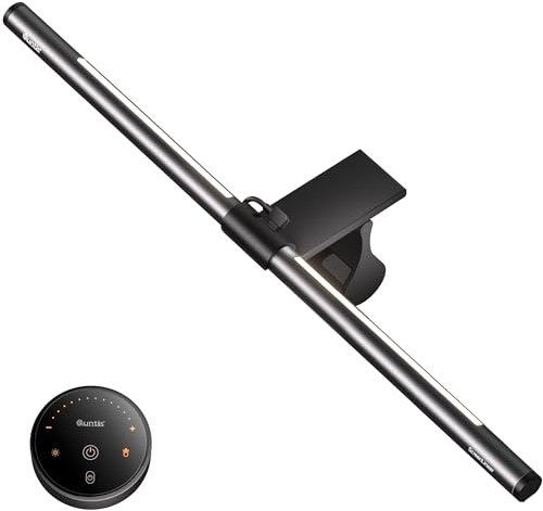 Quntis 51CM Lampe Ecran avec Télécommande Lampe de Bureau USB d'ordinateur avec Rétroéclairage, 88+56 LEDs Light Bar Monitor Computer, Lumière Ecran PC Réglable, Barre Lumineuse pour Lecture Gaming