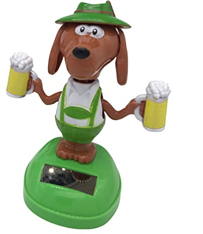 Dog Solar Wobble Figures Solar Powered Dog Dancer Solar Wobble Figure Car Dashboard Dance Dogs Solar Dance Toy Decoration Solar Powered Dance Toy Children's Toy Home Decor