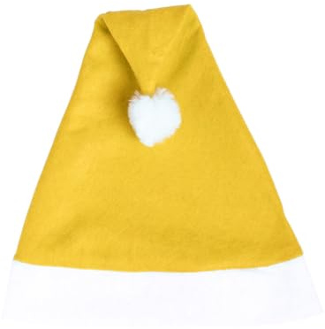 GARGOLA.ES OPERADORES DIGITALES Divertido Gorro de papa Noel. Ideal para Navidad, fiestas o actuaciones infantiles. Añade un toque especial a tus celebraciones. (30, Amarillo, 30 x 43 cm)