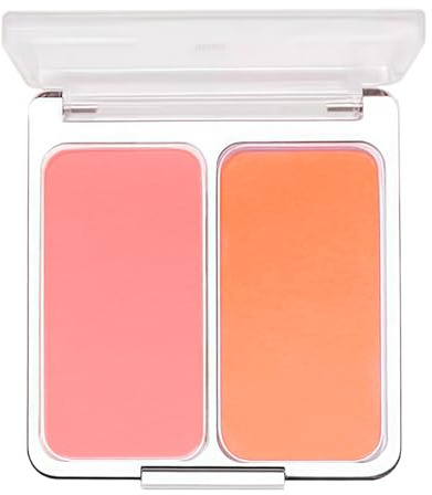 Blushers for Cheeks Make Up, Red Blusher Palette, Orange Powder Blush, Matte Long Lasting Blendable Highly Pigmented Natural Korean Makeup for Women, Suitable for All Skin Tones