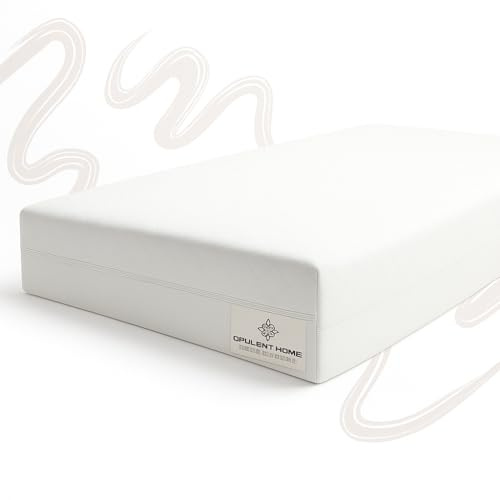 Opulent Home Cot Bed Mattress 140x70x15cm – Waterproof, Breathable & Hypoallergenic – Anti-Allergy Baby Mattress with Removable Washable Zipped Cover – Extra Thick Support for Newborns