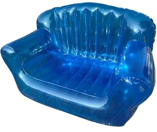 Aufblasbares Sofa für 2 - Tragbare Campingcouch, stilvolles Luftsofa für Pool, Outdoor-Terrassenmöbel, bequeme aufblasbare Stühle für Zuhause und Wohnheim