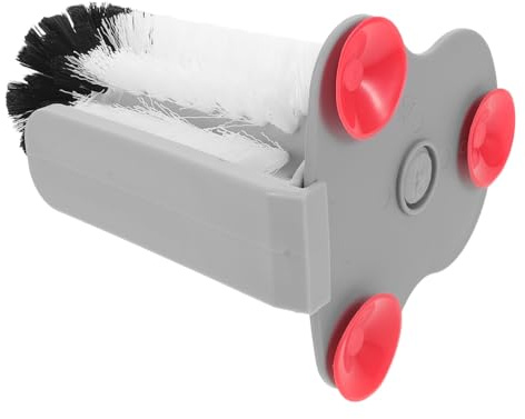 Anneome 2pcs Rotating Bottle Washer Brush with Suction Cup Plastic Glass Cup Cleaner for Kitchen Sink Space-saving Wall-mounted and Wine Glass Cleaning Brushes