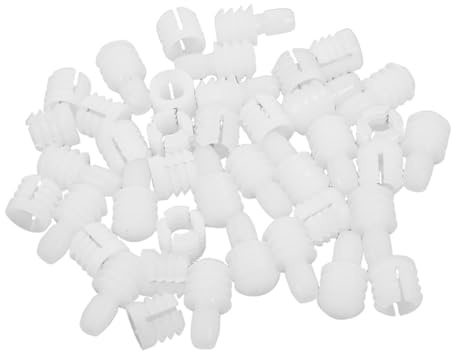 LOLIPPYY 100 Inserts de Charnières en Nylon Solide, Connecteurs à Écrou pour Assemblage de Goujons, Chevilles de Meubles 100 Pièces, Accessoires de Quincaillerie pour Charnière Armoire,