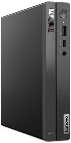 Lenovo ThinkCentre neo 50q Gen 4, Mini PC, Intel Celeron 7305, 5 x bis zu 4.10 GHz, 8 GB DDR4, 256GB SSD, Intel UHD Graphics, Norton 360, Windows 11