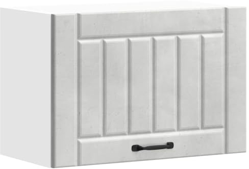 zylophax köksväggskåp Lucca betonggrå trämaterial 60 x 31 x 40 cm, väggskåp, kök med glasdörrar för förvaringsutrymme och ordning, robust köksskåp, överskåp, praktiskt hållbart
