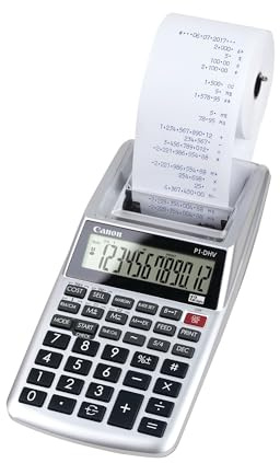 Canon P1-DHV-3 Printing Desktop Calculator, Sliver (2203C001)