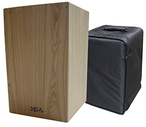 CAJON - NATUR - HOLZAUSFÜHRUNG - FERTIG ZUSAMMENGEBAUT - RHYTHMUSINSTRUMENT CAJONES + GIGBAG TASCHE