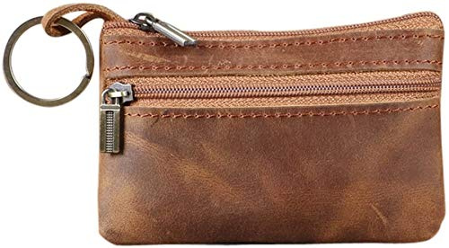 Geldbeutel Minibörse Münzbörse Kleingeldbörse Geldbörse Portemonnaie.Börse aus Pferdleder.Klassische Börse. Damen Herren Unisex.HBZ01-G