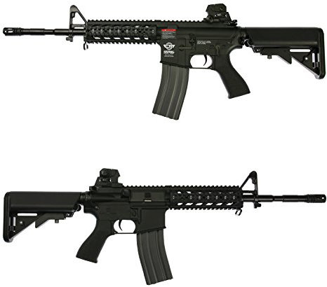 OpTacs Softair - G&G Armament M4 CM16 Raider-L - Airsoft Gewehr Semi- und Vollautomodus 0,5 Joule Air Soft 6mm BB