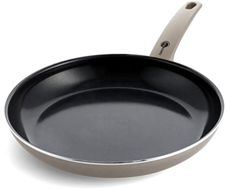 GreenPan Cambridge Bratppfanne (30 cm), gesunde keramische Antihaftbeschichtung, PFAS-frei, induktionsgeeignet, spülmaschinengeeignet, Bronze