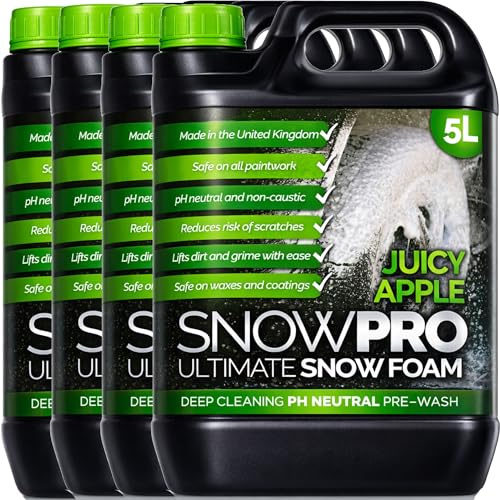 SnowPro Snow Foam Shampoo Car Wash Soap 20L pH Neutral Vehicle Cleaning Detailing Apple Fragrance Pre Wash