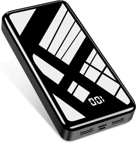 Power Bank 27,000mAh, QC 4.0 USB C 22.5W Fast Charging PD 20W Portable Charger, Mobile Phone Battery Pack 3 Outputs & 2 Inputs High Capacity Compatible for Smartphones