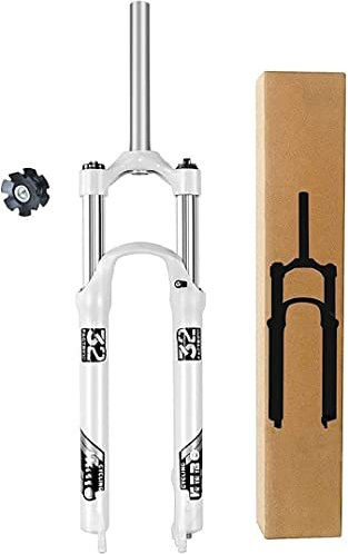 STRTG MTB Bicicletta Forcella Sospensione 26/27.5/29 Pollici, 1-1/8 Tubo Dritto in Lega di Alluminio 9Mm QR Molla Meccanica MTB Forcella Anteriore Viaggio 105Mm A,26 Inches