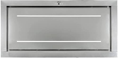 Gurari GCH 332 Inox 120 - Campana de techo (120 cm, 1000 m³/h, acero inoxidable, mando a distancia)
