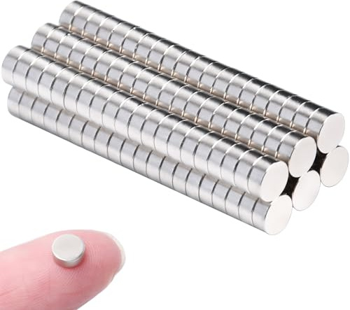 MIN CI Magnet 120 Pcs 5x2mm Mini Neodym Magnete, Stark, für Magnettafel, Kühlschrank Fotos