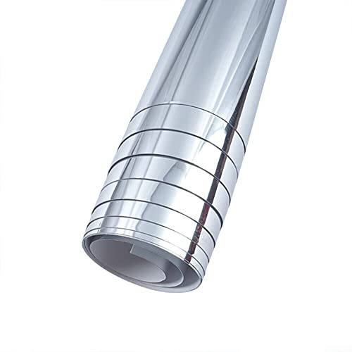 Lioaeust Spiegelaufkleber, Wandspiegel-Aufkleber, Spiegelfolie, selbstklebende Wanddekoration, Klebefolie für Badezimmer, Heimdekoration (50 × 150 cm)