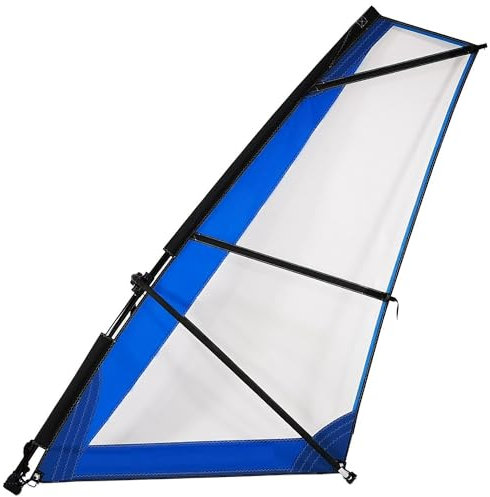 Sportime SUP Segel | Leichtes Handling, einfaches Segelaufholen, reduziert Mastfußdruck | Kompakt, transportabel | Blau | Für Stand Up Paddle Boards, geringes Packmaß