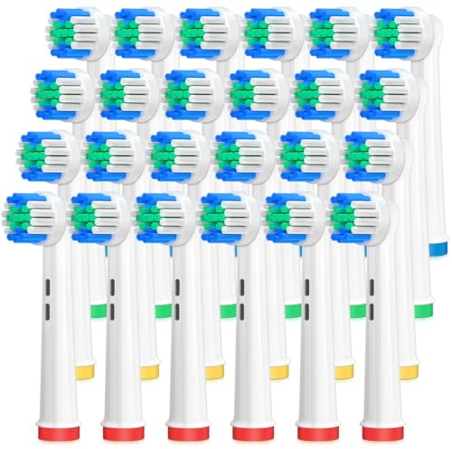 AnjoCare Ersatzbürstenköpfe für Oral B,24 Pack elektrische Zahnbürste Ersatzköpfe für Oral B Braun,wiederaufladbare Zahnbürstenköpfe Kompatibel mit Pro1000/3000/5000/7000, Vitality und mehr...