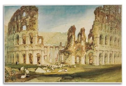 JSWLQ J.M.W.Turner(Rome, The Colosseum) Artists Poster Picture Print Canvas Wall Paint Arts Decor Modern Home Artworks Gift Idea 16x24inch(40x60cm)