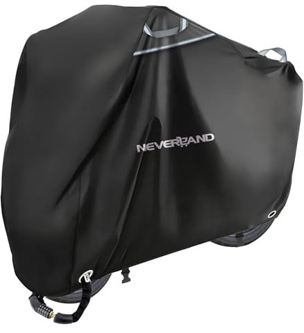 NEVERLAND Housse de protection imperméable pour moto, moto, moto, scooter, Oxford 300D, housse de moto, résistante à la poussière, pluie, feuilles, 245 x 105 x 125 cm