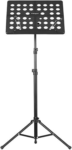 Atril para partituras, Atril para Orquesta, atriles portátiles, Soporte para partituras de aleación de Aluminio, Altura Ajustable, atriles Plegables para partituras, atriles para Guitarra y violín