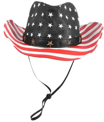 Abaodam Amerikanische Flaggenmütze Baumwolle Klassischer Patriotischer Hut Zum Unabhängigkeitstag Für Damen Und Herren Party Accessoire