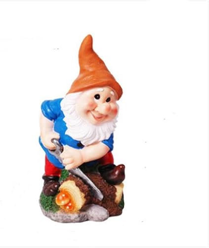 Koliyn Figurine décorative en résine Blanche-Neige Sept Nains Statue Décoration Extérieur Jardin Sculpture Cadeau Fantaisie