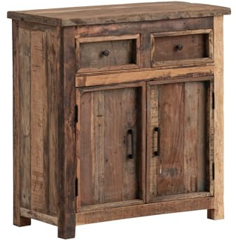 Woodkings Kommode Sumatra | 80x87x40 cm | recyceltes Altholz | naturbraun | Flur Wohnzimmer Schlafzimmer | rustikaler Landhausstil Unikat