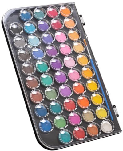 IWOWHERO Aquarellset Mit Neon-glimmerpulver Tragbares Gouache-farbset Für Unterwegs Hochwertiges Wasserfarbenset Für Täglichen Gebrauch Malzubehör Für Junge Mädchen Und Anfänger