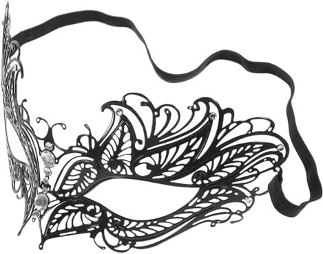 Toddmomy Masque de Fête pour Femme Masque de Mascarade Élégant et Mystérieux pour Halloween et Carnaval Demi Masque