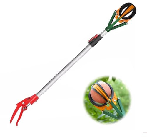recogedor de fruta ， Pértiga recolectora de frutas, de aluminio ajustable de 99 a 150 cm, herramienta for recolectar múltiples frutas, ideal for manzanas y naranjas.