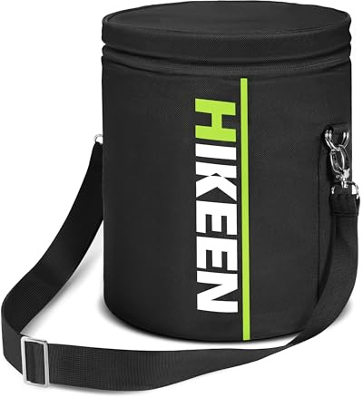 Hikeen Premium Hockey Puck Bag Holds up to 50 Pucks for Hockey Training,Waterproof Puck Bag with Adjustable Shoulder Strap for Hockey Pucks & Accessories