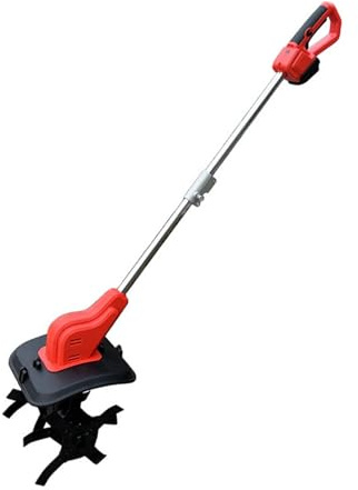 Luocute Cordless Electric Tiller for Gardening, Power Tillers for BL1830B BL1840B High Power Digital Display Ergonomic Design Cordless Garden Tillering Cultivator