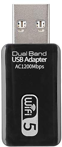 Generic Adattatore USB Dual Band AC1200Mbps Scheda di Rete Wireless Ad Alta velocità per PC Laptop Interfaccia USB 3.0 per Uso Domestico
