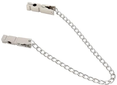 Nippelklemmen mit Kette，Nippelklemmen Brustwarzen，BDSM Metall Klammern aus Edelstahl，Einstellbare Nippel Klemmen，Wäscheklammern-Design，SM Fetisch，Dominanz & Reizverstärkung，Sexspielzeug für Anfängerin | Nippelklemmen Brustwarzen，BDSM Metall Klammern aus Edelstahl，Einstellbare ,SM Fetisch，Dominanz & Reizverstärkung