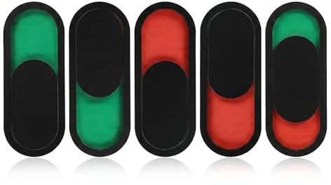 5er Pack Türschild Besetzt Frei, selbstklebendes Schiebeschild 10x4 cm, WC Toiletten Schild mit Rot/Grün Schieberegler – Besetzt Schild Toilette für Büro, Zuhause, Hotel, Konferenzraum
