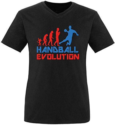 EZYshirt® Handball Evolution Herren V-Neck T-Shirt