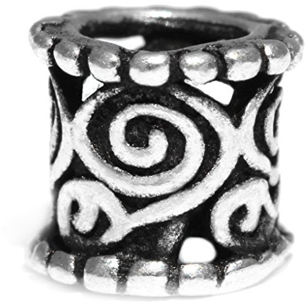Windalf Bart & Haarschmuck IDUNA 5 mm Kleine Perle 925 Sterlingsilber