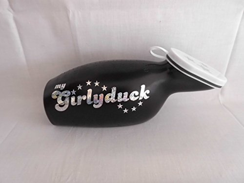 Urinflasche für Frauen Girlyduck Meteo Flake Silver, Einhorn, Edition