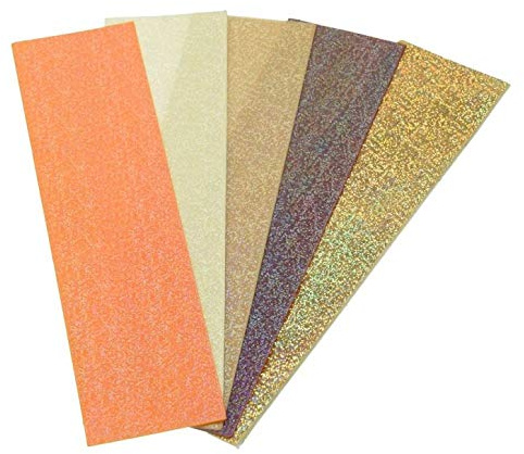 efco Wachsplatten Set 1 200 x 50 x 0,5 mm 5 Stück Glimmer Sortiert