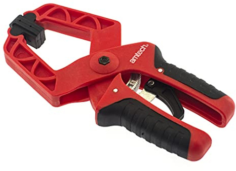 Amtech - 175mm (7) Mini Ratchet Clamp, Reinforced Polypropylene, Soft Grip, Non-Marking Pads