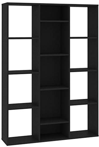 Festnight Divisor de Espacios/Estantería Aglomerado Estanteria Madera Estantería Decorativa 100x24x140 cm