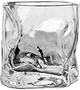 WINIAER Verre à whisky personnalisé 250 ml en forme de verre à whisky de style japonais créatif en verre sans plomb classique transparent