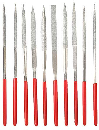 Exblue 10 pièces outil de classement en acier travail du bois bricolage artisanat bois râpes fichiers aiguille mini fichier ensemble, travail pour horlogers