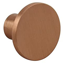 VIEFE Möbelknopf Möbelgriff Schubladengriff Knopfgriff Schlafzimmer Küchenschrank Kupfer gebürstet. VC5 Serie: 26 mm